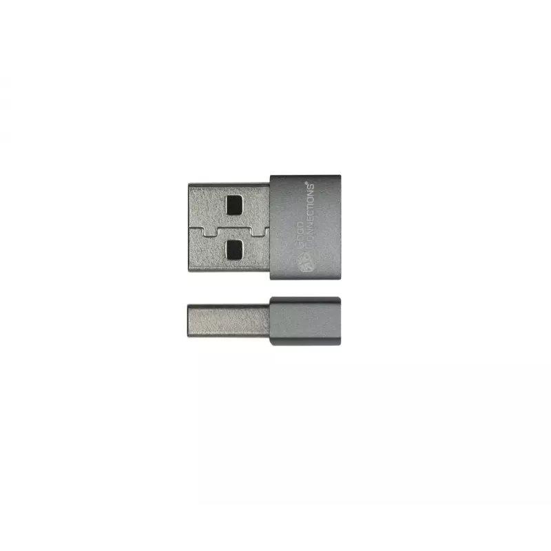 USB Gender Changer Alcasa USB-AD203-5 USB-A to USB-C Grey