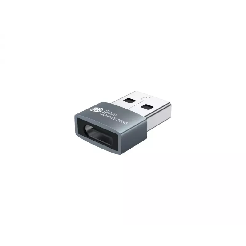 USB Gender Changer Alcasa USB-AD203-5 USB-A to USB-C Grey