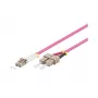 Fibre optic cable Alcasa LW-830LS4 30 m LC SC Purple