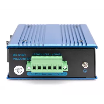 Digitus 4 Port Fast Ethernet Network PoE Switch Industrial Unmanaged 1 SFP Uplink
