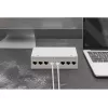 Patch panel DIGITUS Desktop modular blank, shielded, 8-port, steel, grey, wall-mount