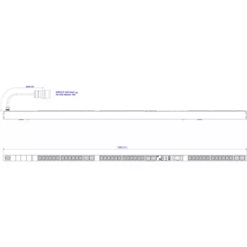Power distribution unit Bachmann BlueNet BN3500 400V AC 42 outlets