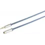 ShiverPeaks 3.5mm audio cable with chrome metal slim connector, gold contacts, 3.00 m