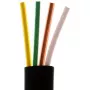Flat 4-core Telephone Cable S-Impuls 100 m, black