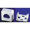 Outlet box Telegärtner 25.16.8555, mounting box, 80×40×80 mm, white