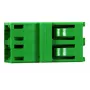 Fibre optic adapter LC/APC Telegärtner J08071A0004 Green