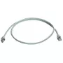 Network patch cable Telegaertner Cat6a SF/UTP (S-FTP) 0.25 m, RJ45–RJ21, nickel contacts, grey