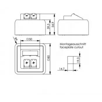 Socket outlet Telegärtner H02000A0092 White