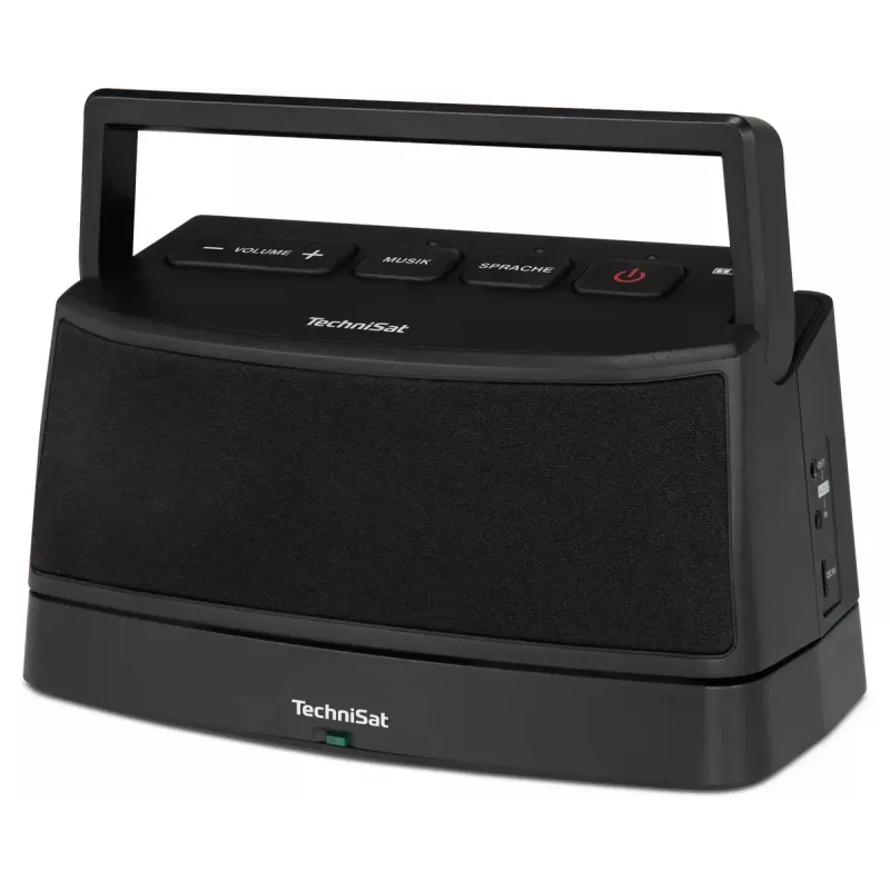 Stereo portable speaker TECHNISAT ISIBOX 1 — 4 W RMS, wired & wireless, built-in battery, USB-C, black