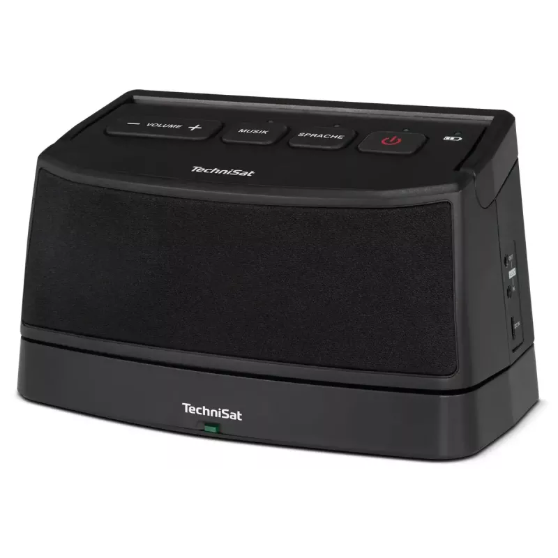 Stereo portable speaker TECHNISAT ISIBOX 1 — 4 W RMS, wired & wireless, built-in battery, USB-C, black