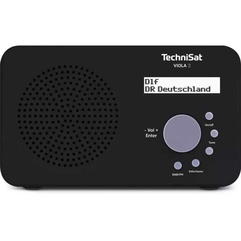 Portable radio TECHNISAT VIOLA 2 – DAB+ & FM, LCD display, 1 W, 3.5 mm jack, black