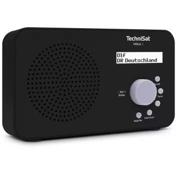 Portable radio TECHNISAT VIOLA 2 – DAB+ & FM, LCD display, 1 W, 3.5 mm jack, black