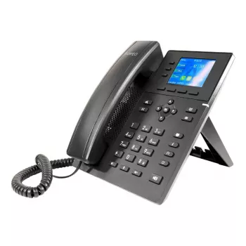 IP Phone AGFEO T 17 SIP — 3-line LCD, PoE, 320x240, 1000-contact phonebook, black