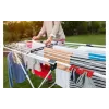 Floor-standing drying rack VILEDA Doble 157246 — aluminium & steel, 22 m drying space, foldable, 209 cm length