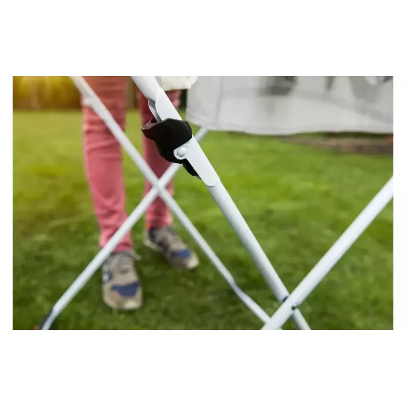 Floor-standing drying rack VILEDA Doble 157246 — aluminium & steel, 22 m drying space, foldable, 209 cm length