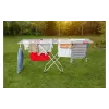 Floor-standing drying rack VILEDA Doble 157246 — aluminium & steel, 22 m drying space, foldable, 209 cm length
