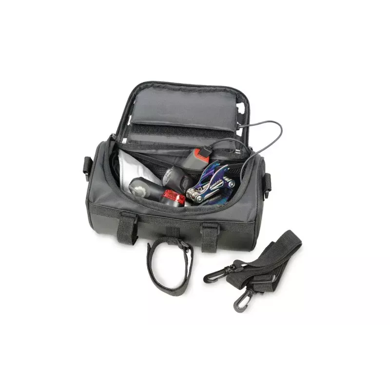 Bicycle bag TROIKA BKB30/BK Front 4 L Nylon PVC Tarpaulin Black