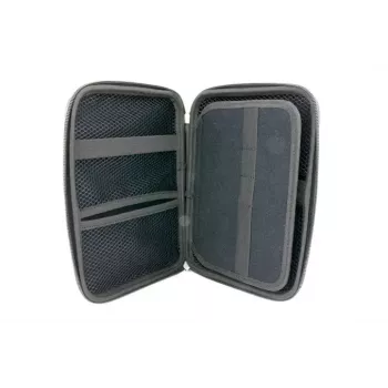 Makeup/Manicure Case TROIKA CBO11/BK Black Leather Velvet 160x220x50mm