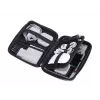 Makeup/Manicure Case TROIKA CBO11/BK Black Leather Velvet 160x220x50mm