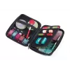 Makeup/Manicure Case TROIKA CBO11/BK Black Leather Velvet 160x220x50mm