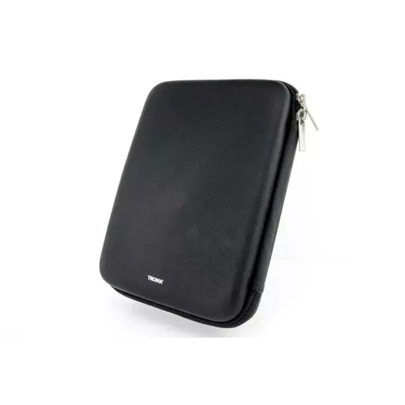 Makeup/Manicure Case TROIKA CBO11/BK Black Leather Velvet 160x220x50mm