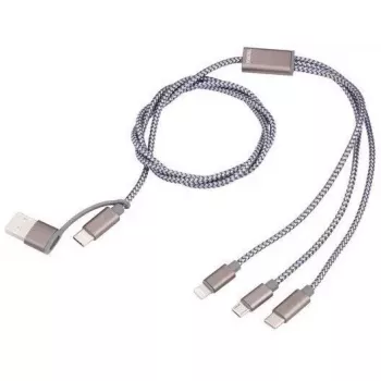 USB-C to USB-A charging cable TROIKA CBL30/GY, 1 m, gray