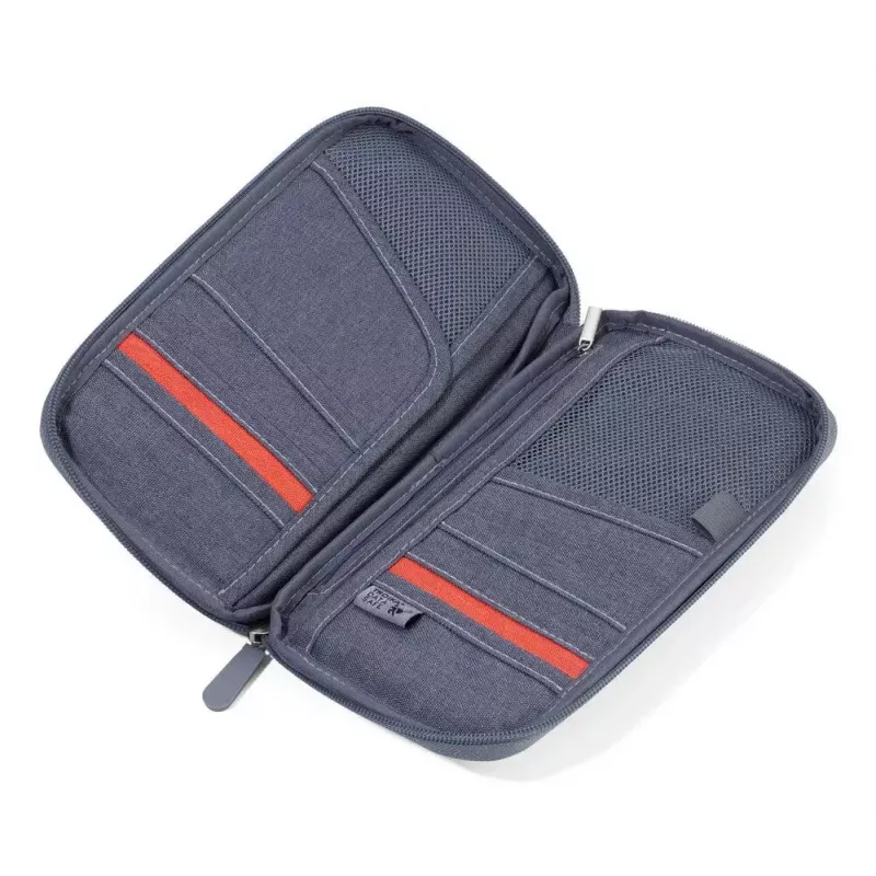 Document pouch TROIKA SAFE FLIGHT Grey Polyester