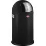 Trash can WESCO Pushboy Jr. 22 L matte black, push-open lid, compact kitchen bin