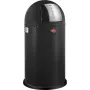 Trash can Wesco Kickmaster Soft Matt Black – pedal-operated steel bin 12 L