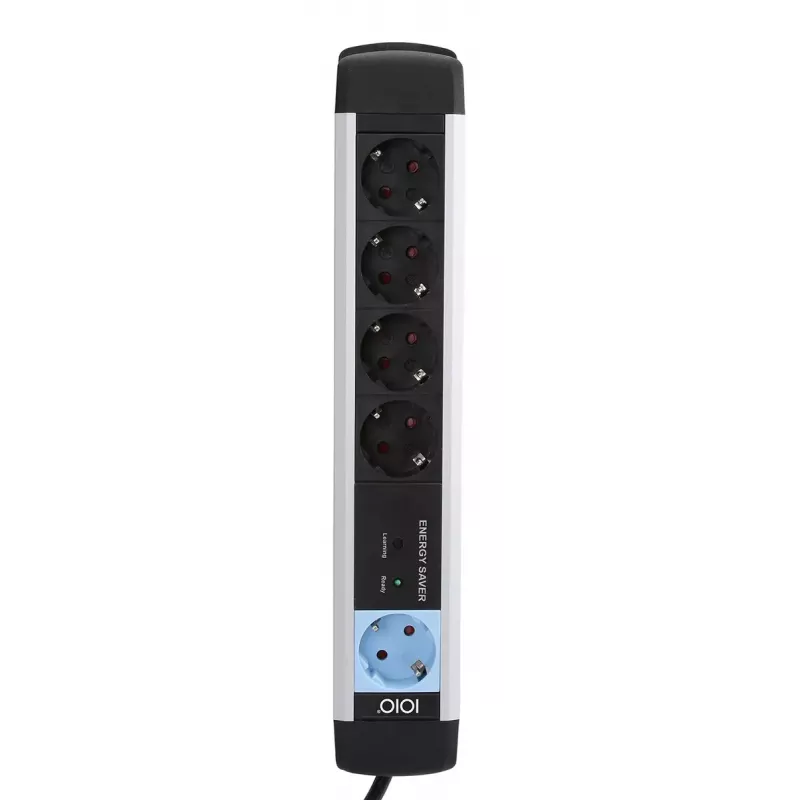 Power Extension Olympia MS 2500 1.5m 5 AC Outlets Indoor Black Silver