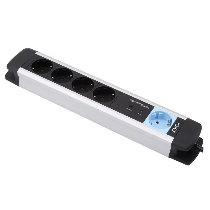 Power Extension Olympia MS 2500 1.5m 5 AC Outlets Indoor Black Silver