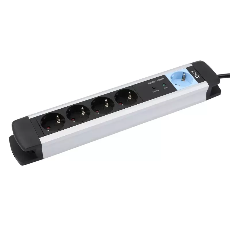 Power Extension Olympia MS 2500 1.5m 5 AC Outlets Indoor Black Silver