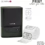 Label printer Olympia PM 220 green — compact desktop label printer, model PM 220 (green)