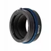 Camera lens adapter Novoflex NEX/PENT — mount adapter for Sony NEX to Pentax K, black/blue