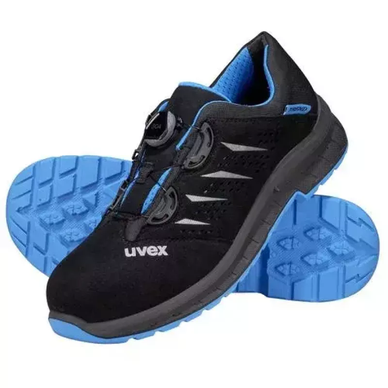 Safety Shoes Uvex 69382 Male Adult Black Blue Polyurethane Synthetic