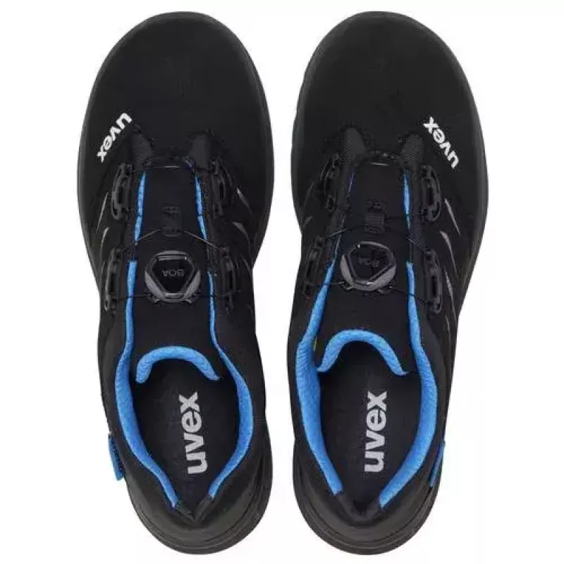 Safety Shoes Uvex 69382 Male Adult Black Blue Polyurethane Synthetic