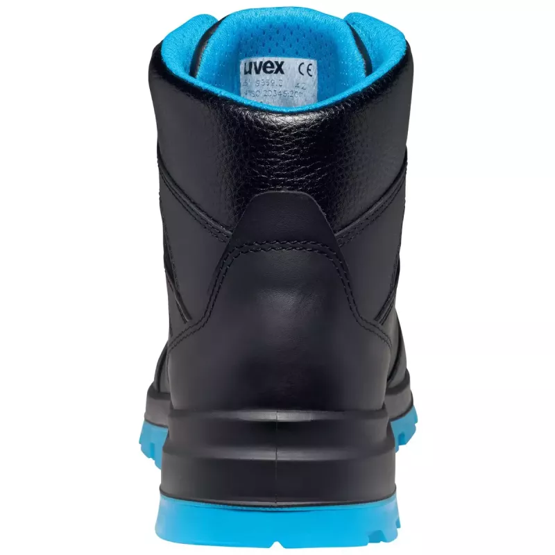 Safety Boots Uvex xenova BOA S1P Unisex Adult Black Blue Leather PU