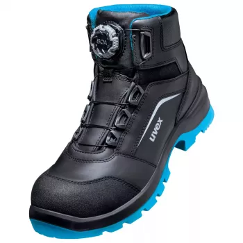Safety Boots Uvex xenova BOA S1P Unisex Adult Black Blue Leather PU