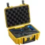 Hard carrying case b&w international PP.41 for DJI Osmo 360 — waterproof, durable, yellow