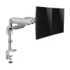 Dual-display gas-arm monitor mount Tripp Lite (EATON) DDR1732DAL for 13–34 inch screens, clamp or grommet, USB & audio ports, silver