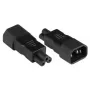 Power Plug Adapter C14 C5 Alcasa PA-1405S Black