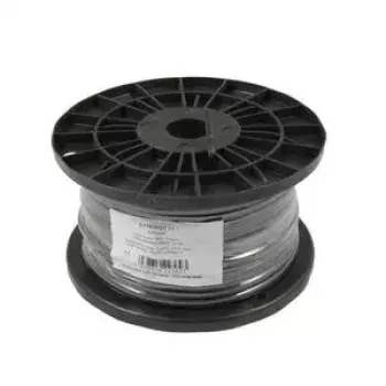 Telephone cable Synergy 21 S215220 100 m Black Flat