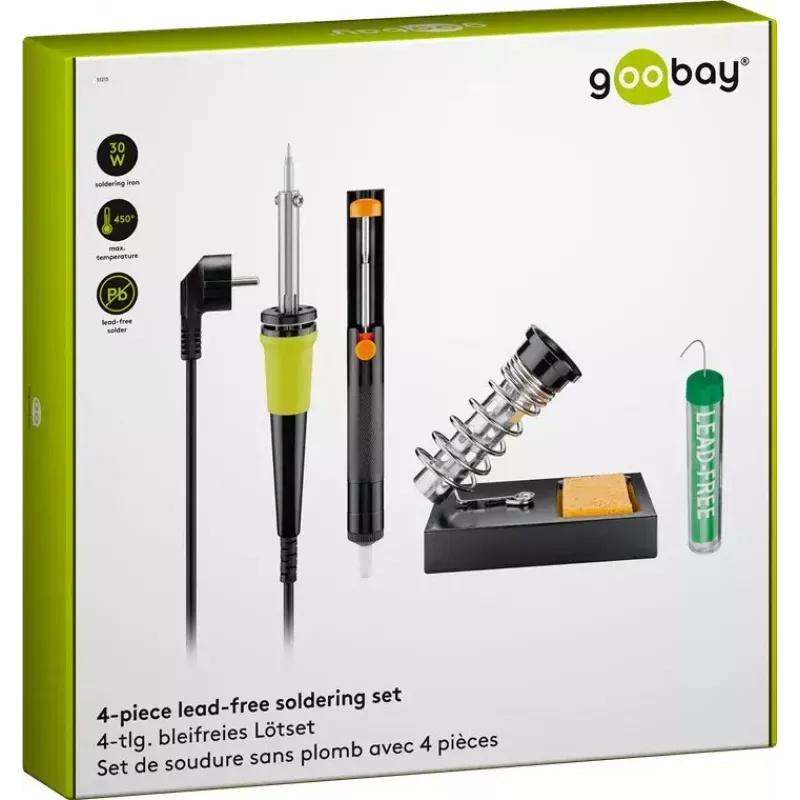 Fixpoint 4-Piece Lead-Free Soldering Set 30 W