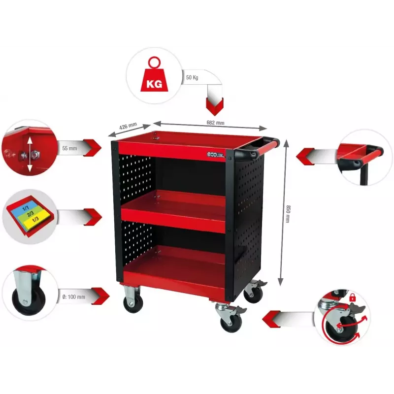 Tool storage case KS Tools 890.0006 350x250x130 mm