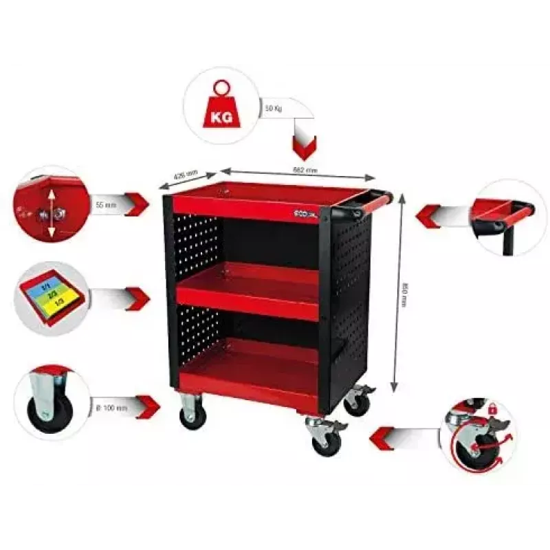 Tool storage case KS Tools 890.0006 350x250x130 mm