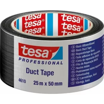 Fabric tape Tesa 04610, 25 m x 50 mm, black