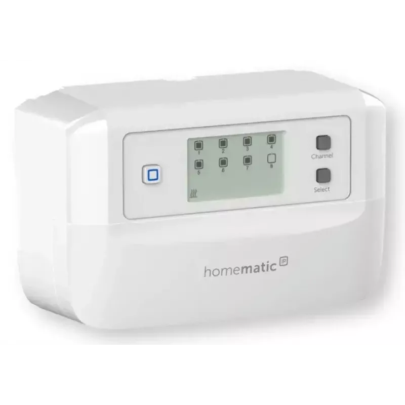 Floor Heating Controller 8-channel motorised, eQ-3 Homematic IP, digital thermostat (RF, AC 230 V)