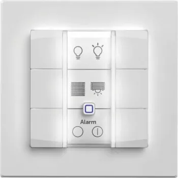 Wall switch panel eQ-3 Homematic IP Wandtaster 6‑button plastic white