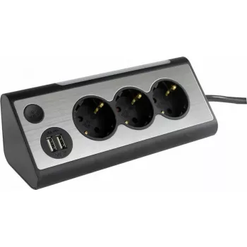Power strip REV 2400050010, 3-socket with 2 USB ports