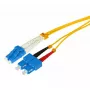 Fibre optic cable Tecline 799LS10 LC SC SMF 10 m Yellow